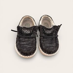 Hey Dude Kids Charcoal Wally Jersey Shoes